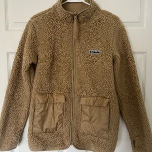 🤎 Columbia Sherpa Fleece Jacket – Size Small